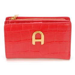 Portefeuille Romy cuir façon croco