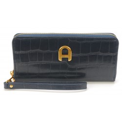Portefeuille Romy cuir façon croco