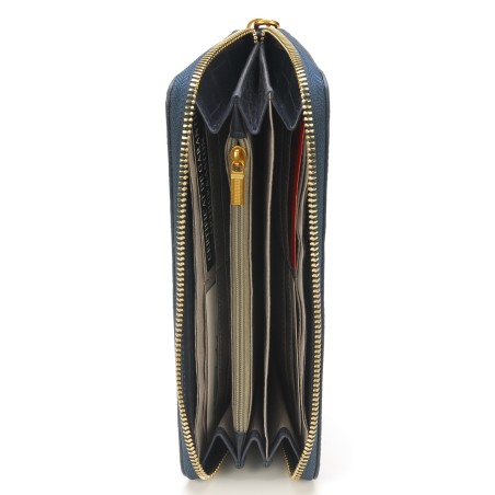 Portefeuille Romy cuir façon croco