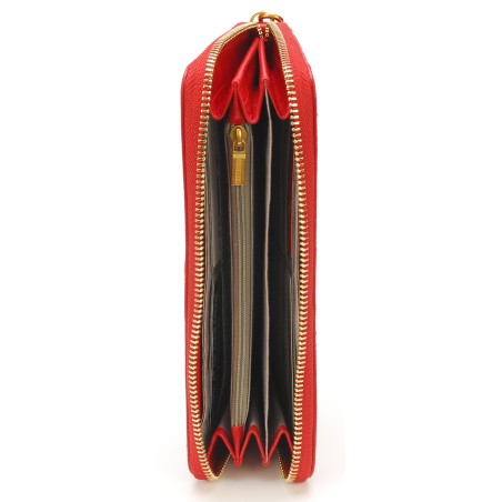 Portefeuille Romy cuir façon croco