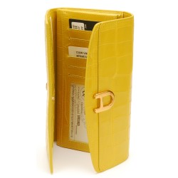 Portefeuille Romy cuir façon croco