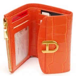 Portefeuille Romy cuir façon croco