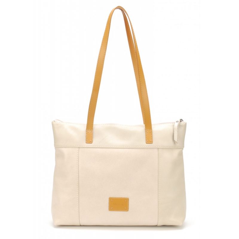 Sac Shopping Marie en Cuir - Mocca