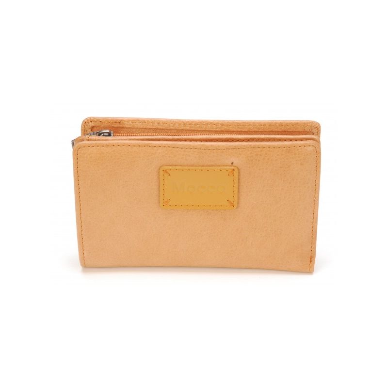 Porte-Monnaie et Cartes Marie en Cuir - Mocca