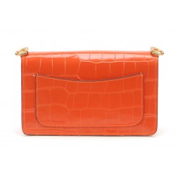 sac pochette Romy cuir façon croco