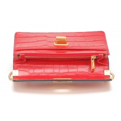 sac pochette Romy cuir façon croco