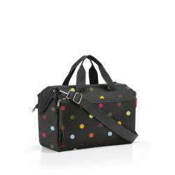 Sac de Voyage Allrounder S Pocket Dots en Toile - Reisenthel