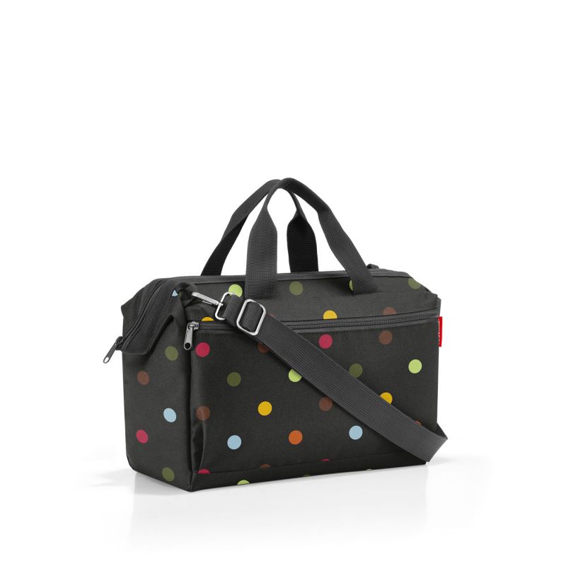 Sac de Voyage Allrounder S Pocket Dots en Toile - Reisenthel Sac de Voyage Allrounder S Pocket Dots en Toile - Reisenthel