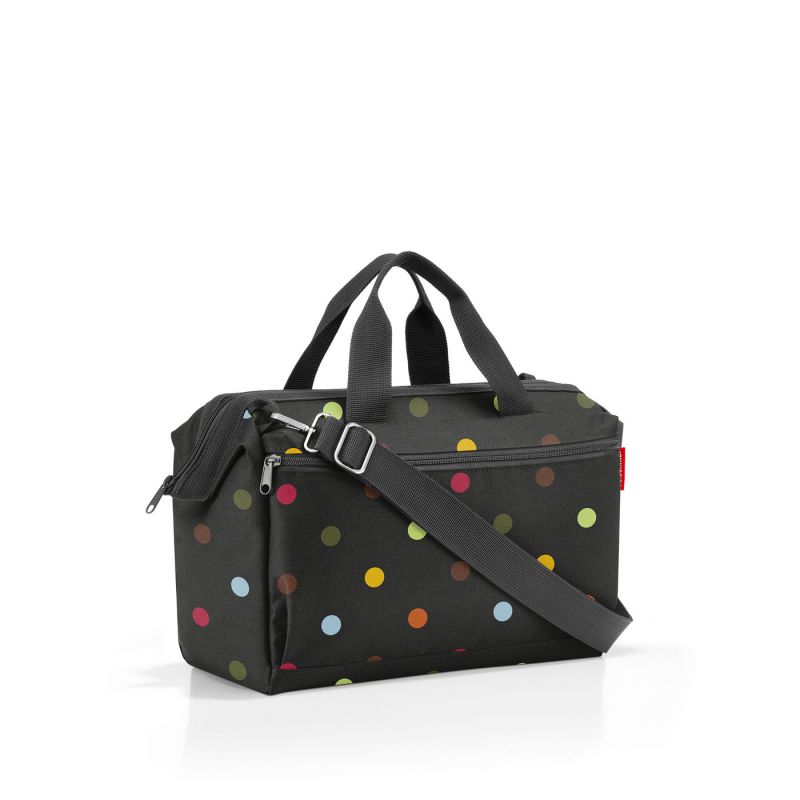 Sac de Voyage Allrounder S Pocket Dots en Toile - Reisenthel