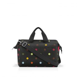 Sac de Voyage Allrounder S Pocket Dots en Toile - Reisenthel