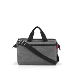 Sac de Voyage Allrounder S Pocket Twist Silver en Toile - Reisenthel