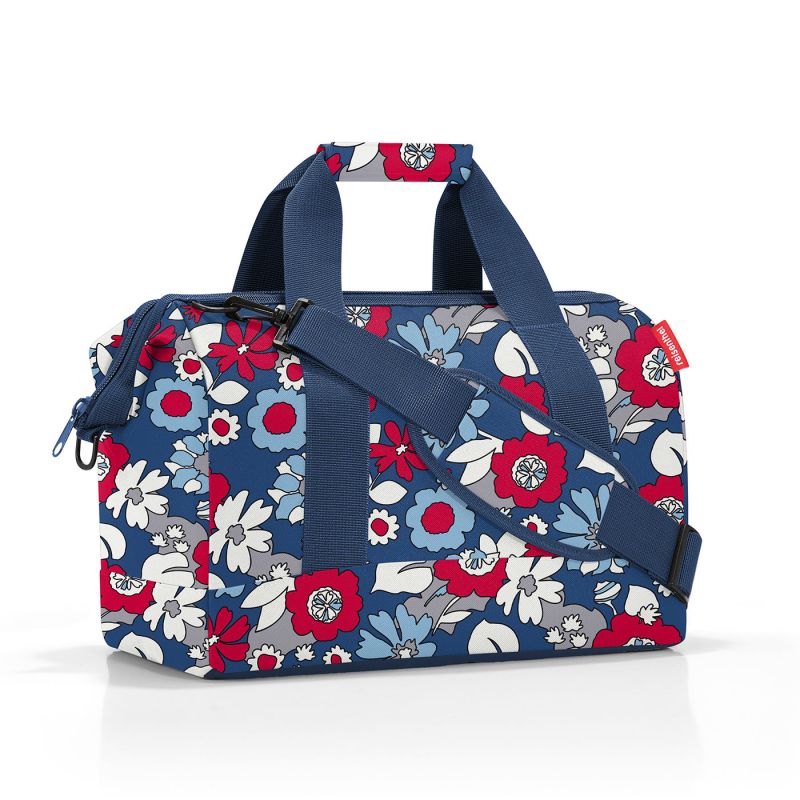 Sac de Voyage Allrounder M Florist Indigo en Toile - Reisenthel