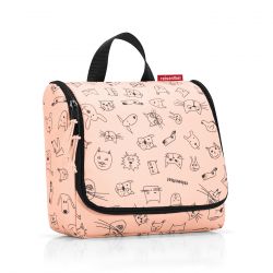 Trousse de Toilette Toiletbag Cats Dogs Rose en Toile - Reisenthel
