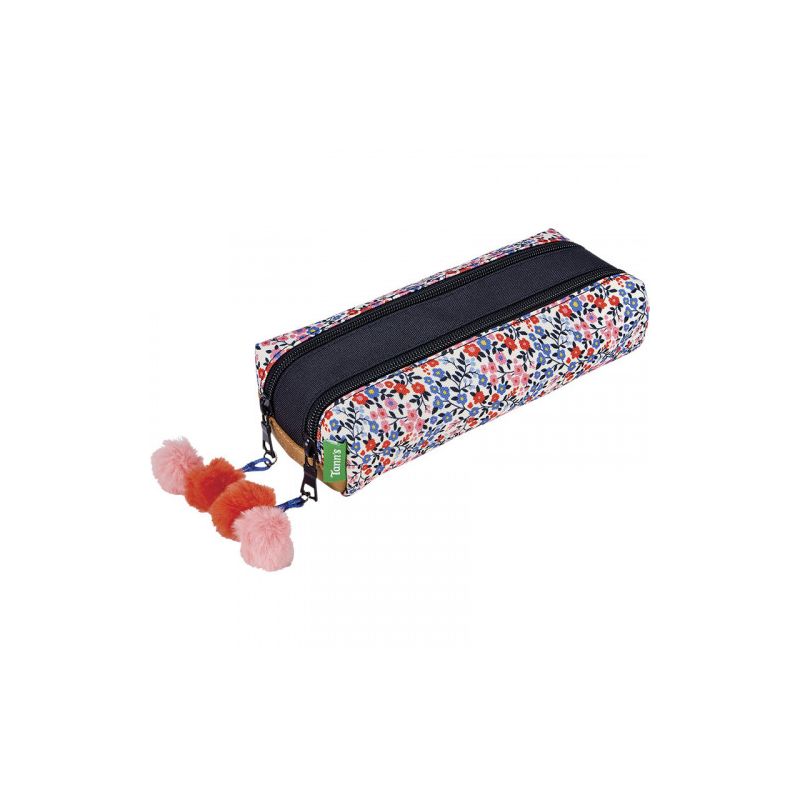 Trousse Double Antonia Bleu - Tann's Trousse Double Antonia Bleu - Tann's