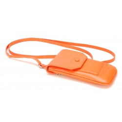 Pochette téléphone en cuir de buffle