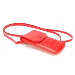 Pochette téléphone en cuir de buffle