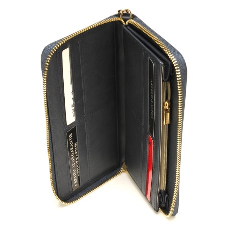 Compagnon zippée Amandine en cuir