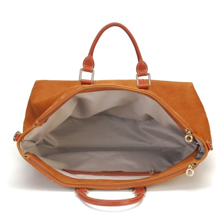 Sac de voyage Marina en cuir suède