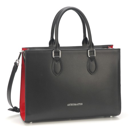 Sac shopping Louise en croûte de cuir