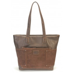 Sac shopping cuir Carmen