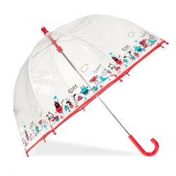 Parapluie Canne Enfant PVC/Monstre - Isotoner