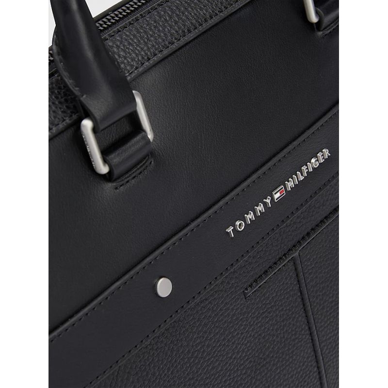 Porte-Documents Slim Central en Synth?�tique - Tommy Hilfiger