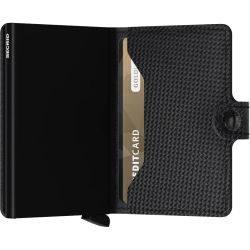 Porte-Cartes et Billets MiniWallet Carbon en Cuir - Secrid