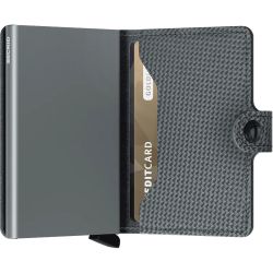 Porte-Cartes et Billets MiniWallet Carbon en Cuir - Secrid