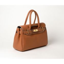 Sac à Main Romy Pyla XXS en Cuir Chatain - Mac Douglas