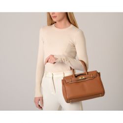 Sac à Main Romy Pyla XXS en Cuir Chatain - Mac Douglas