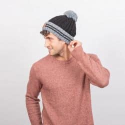 Bonnet 3 Pompons Creamy Gin - Cabaia