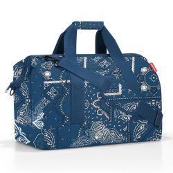 Sac de Voyage Allrounder L Bandana Bleu en Toile - Reisenthel