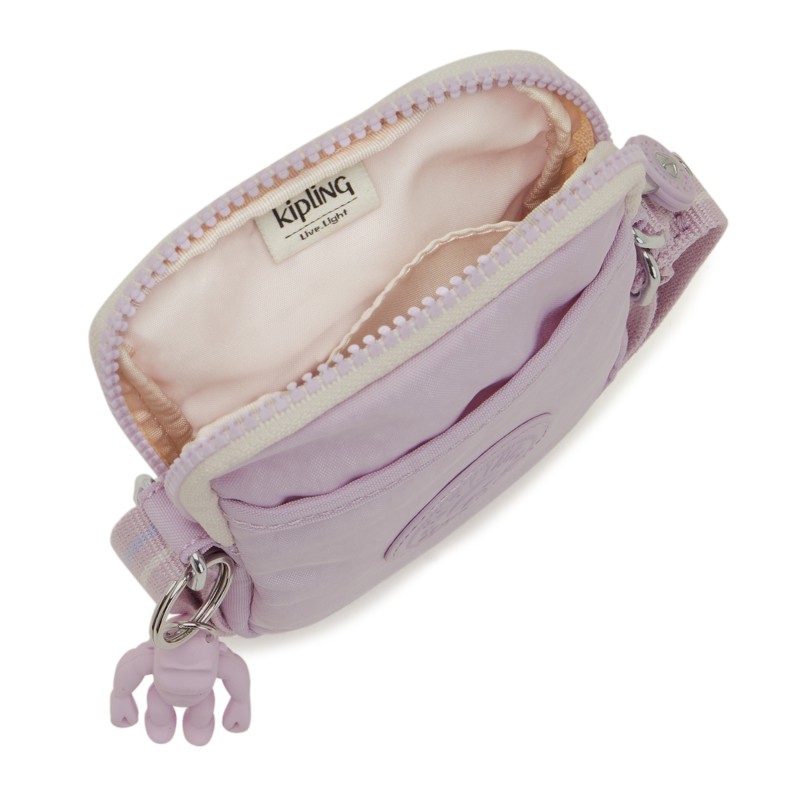 Sac De Téléphone Kipling Tally - Bandoulière Ajustable, Compartiment Zippé Hydrofuge - Gris Inviting - 9