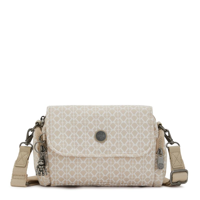 Sac Travers Danita Signature Beige en Toile - Kipling