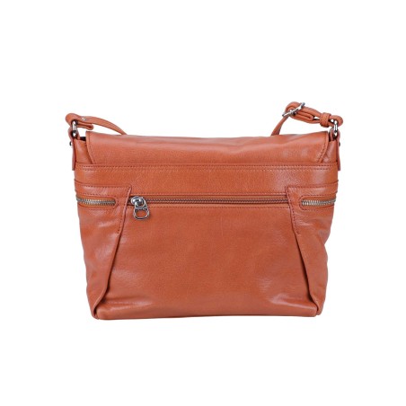 Sac rabat porté travers Mayline cuir
