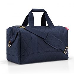 Sac de Voyage Allrounder L Rhombus Midnight Gold en Toile 