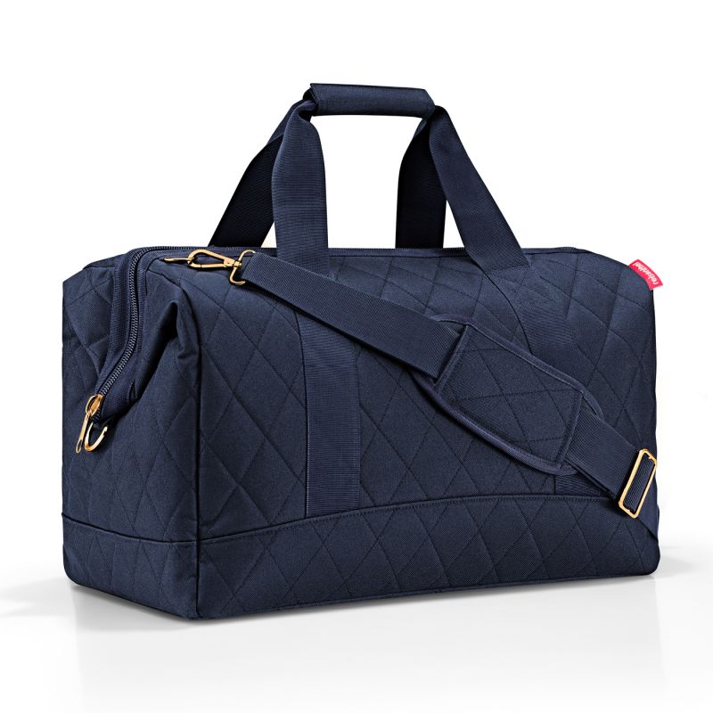 Sac de Voyage Allrounder L Rhombus Midnight Gold en Toile Sac de Voyage Allrounder L Rhombus Midnight Gold en Toile