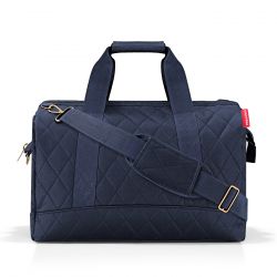 Sac de Voyage Allrounder L Rhombus Midnight Gold en Toile 