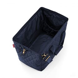 Sac de Voyage Allrounder L Rhombus Midnight Gold en Toile 