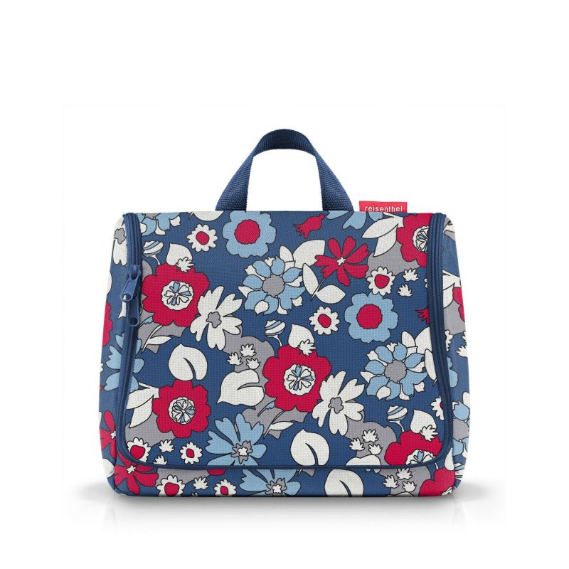 Trousse de Toilette Toiletbag XL Florist Indigo en Toile - Reisenthel Trousse de Toilette Toiletbag XL Florist Indigo en Toile - Reisenthel