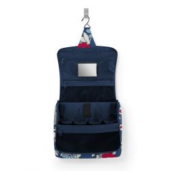 Trousse de Toilette Toiletbag XL Florist Indigo en Toile - Reisenthel