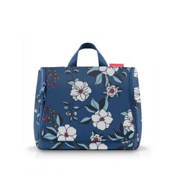 Trousse de Toilette Toiletbag XL Garden Blue en Toile - Reisenthel