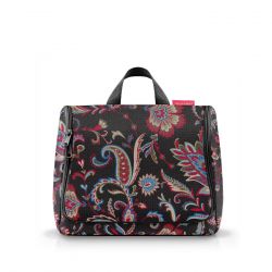 Trousse de Toilette XL Paisley Black en Toile 