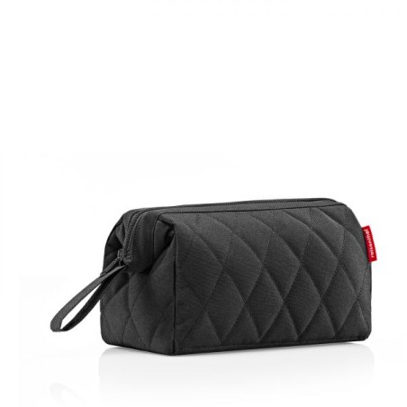 Trousse de Toilette TravelCosmetic Rhombus Black en Toile