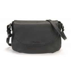 Sac rabat porté travers Julie en cuir