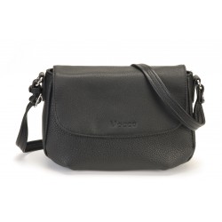 Sac rabat porté travers Julie en cuir