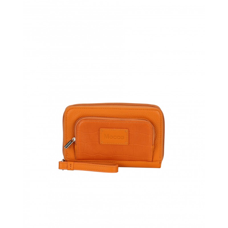 Porte-monnaie zippé Garance en cuir Porte-monnaie zippé Garance en cuir