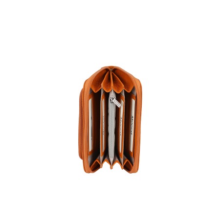 Porte-monnaie zippé Garance en cuir