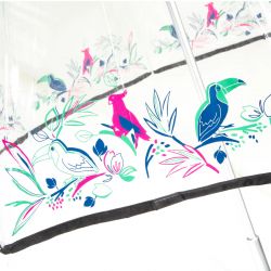 Parapluie Cloche Canne Transparent - Isotoner
