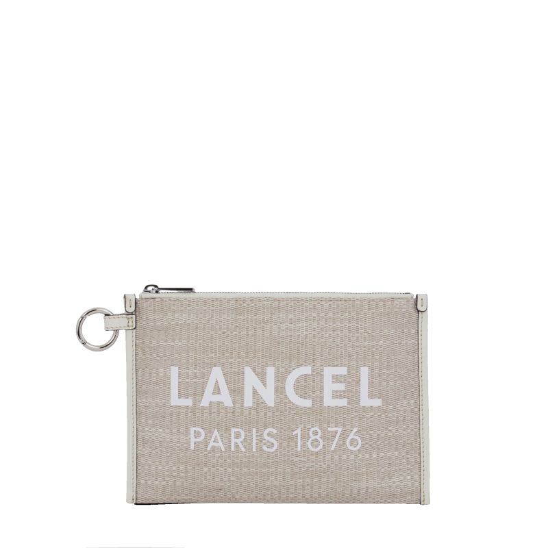 Pochette d'Eté S en Toile de Jute - Lancel